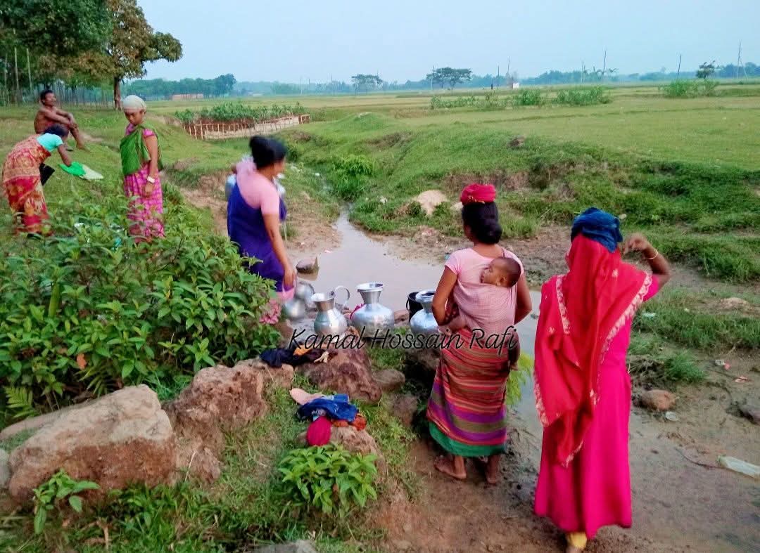তাহিরপুর সীমান্তে সুপেয় পানির হাহাকার, এমপি ও চেয়ারম্যানদের দৃষ্টি আকর্ষণ উপজাতিদের